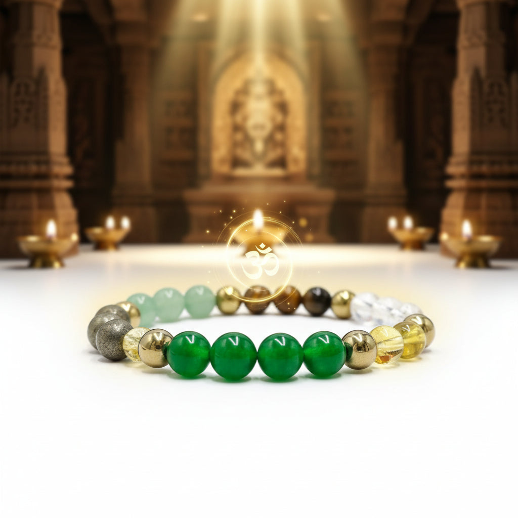 RudraPrana™ Money Magnet Original Stone Bracelet (8MM Beads)