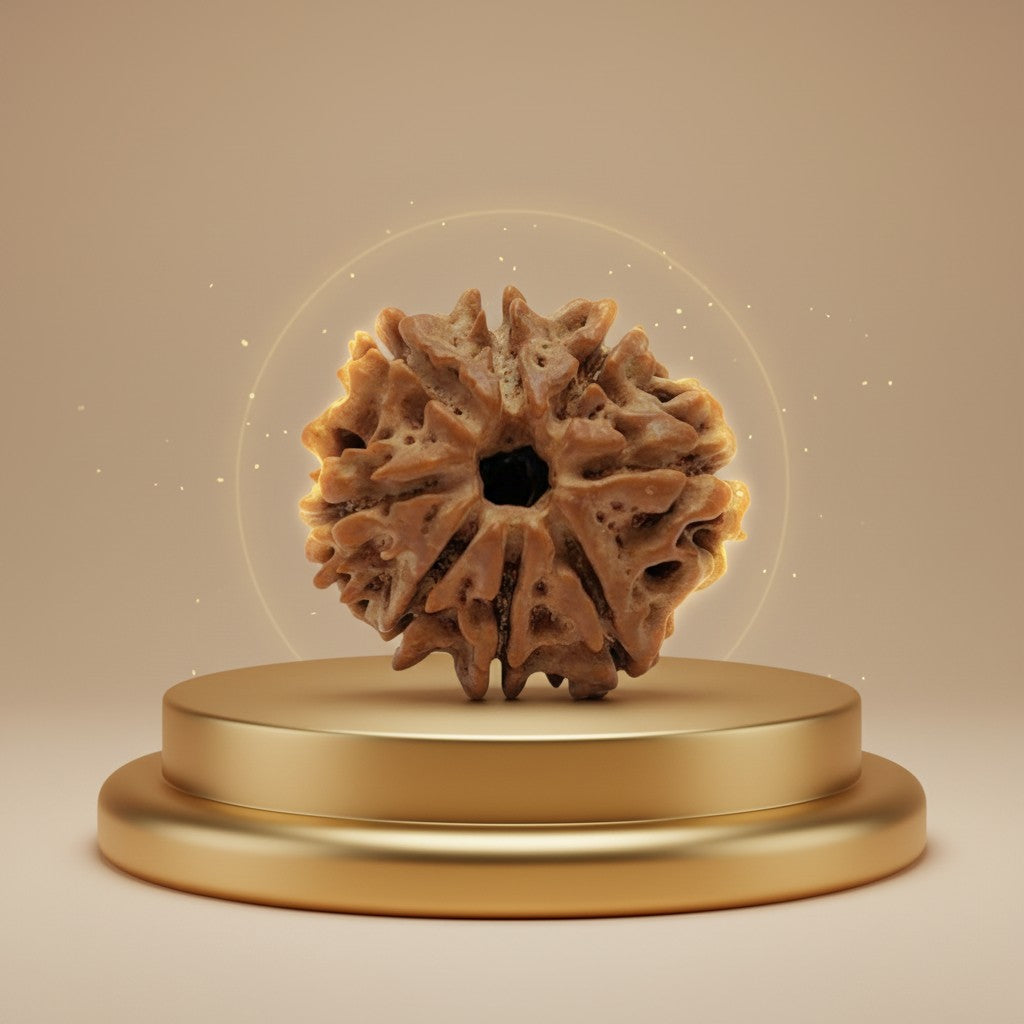 RudraPrana™ 8 Mukhi Rudraksha Pendant - Nepal Origin