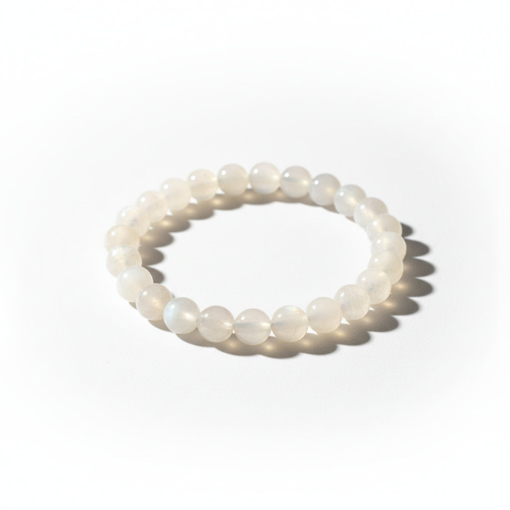 RudraPrana™ Moonstone New Beginnings & Intuition Bracelet (8 MM)