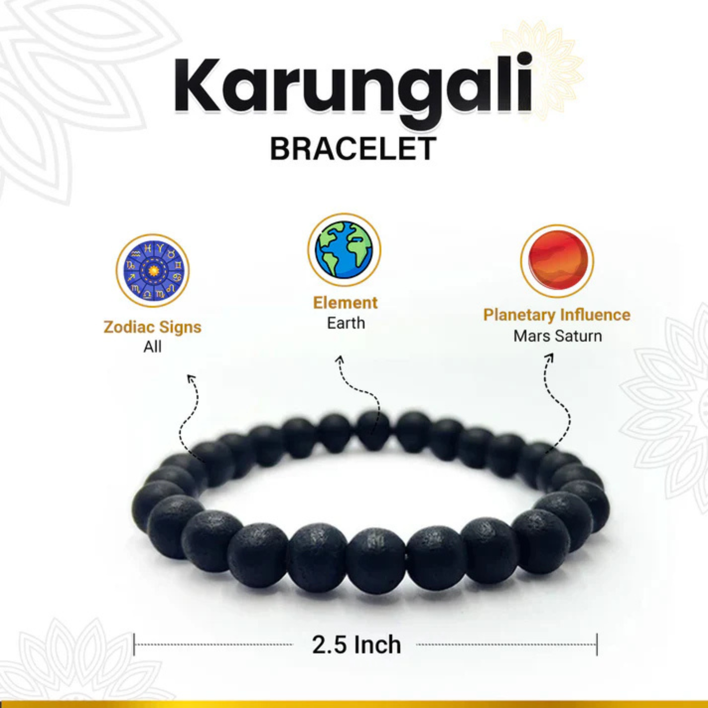 Karungali Protection Bracelet™ – 8MM Original Black Wood Energy