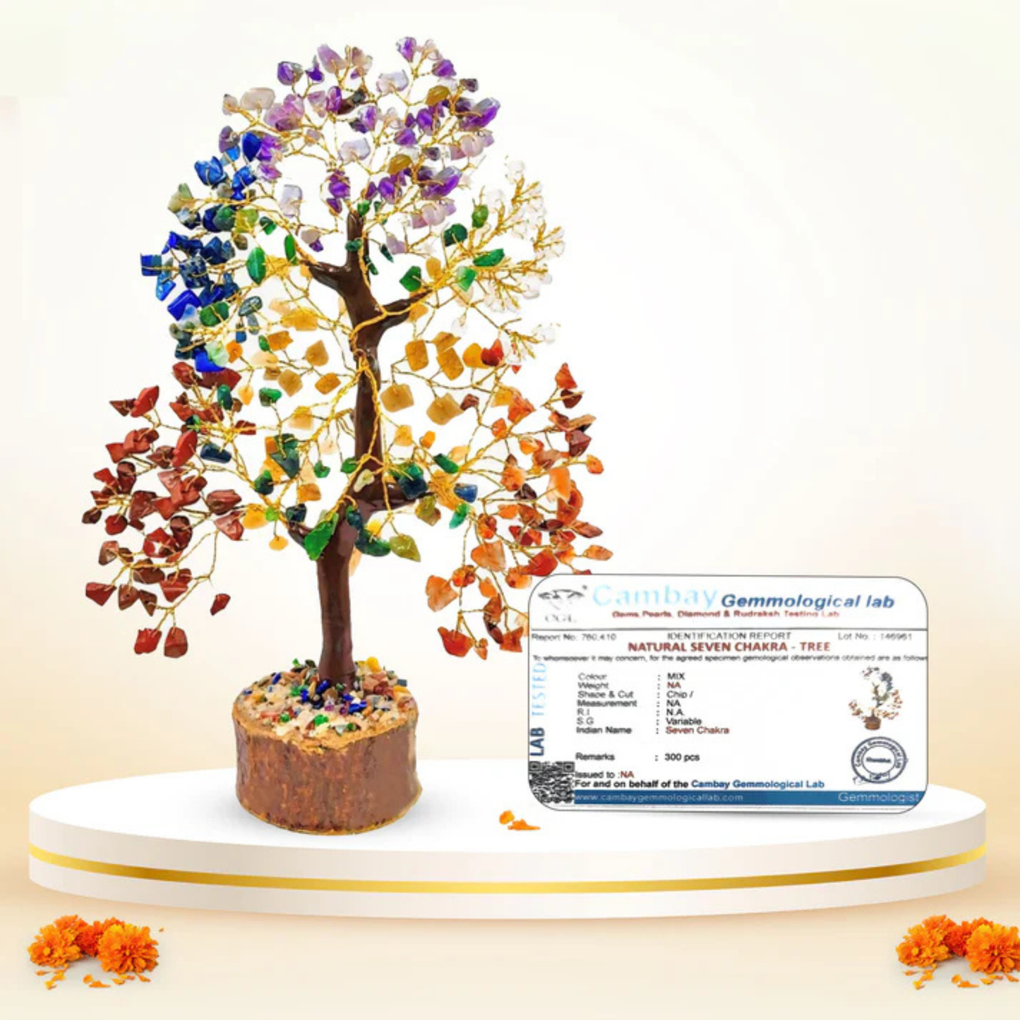 RudraPrana™ 7 Chakra Healing Tree (300 Beads)