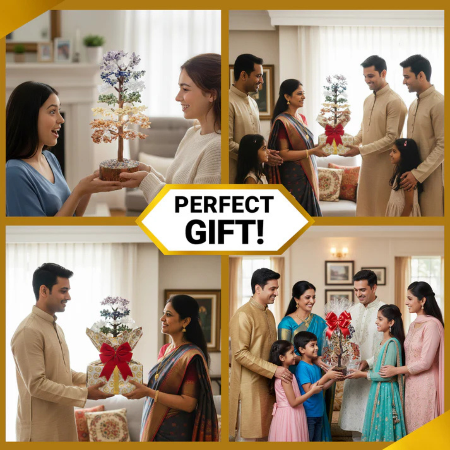 RudraPrana™ 7 Chakra Healing Tree (2000 Beads)