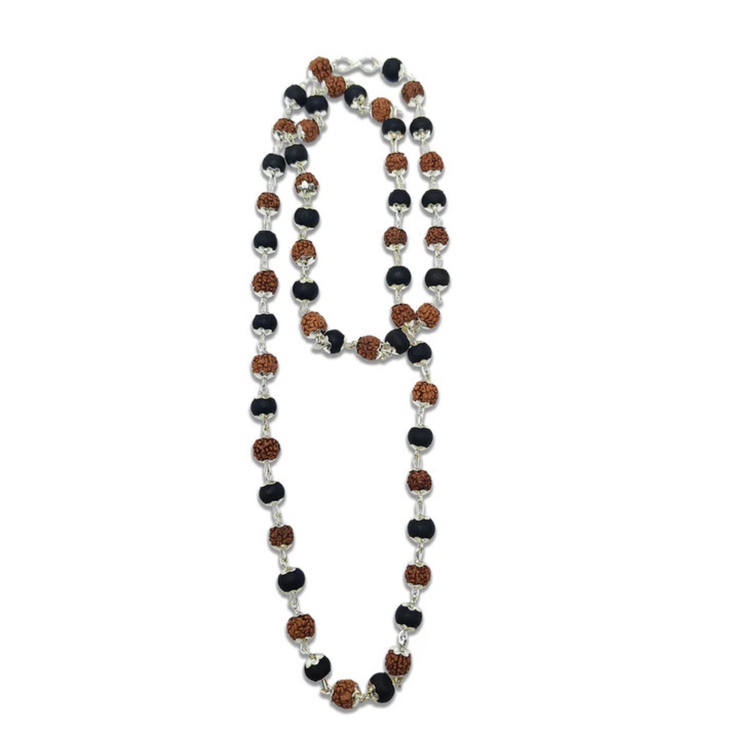RudraPrana Rudraksha Karungali Mala™ (8MM Beads)