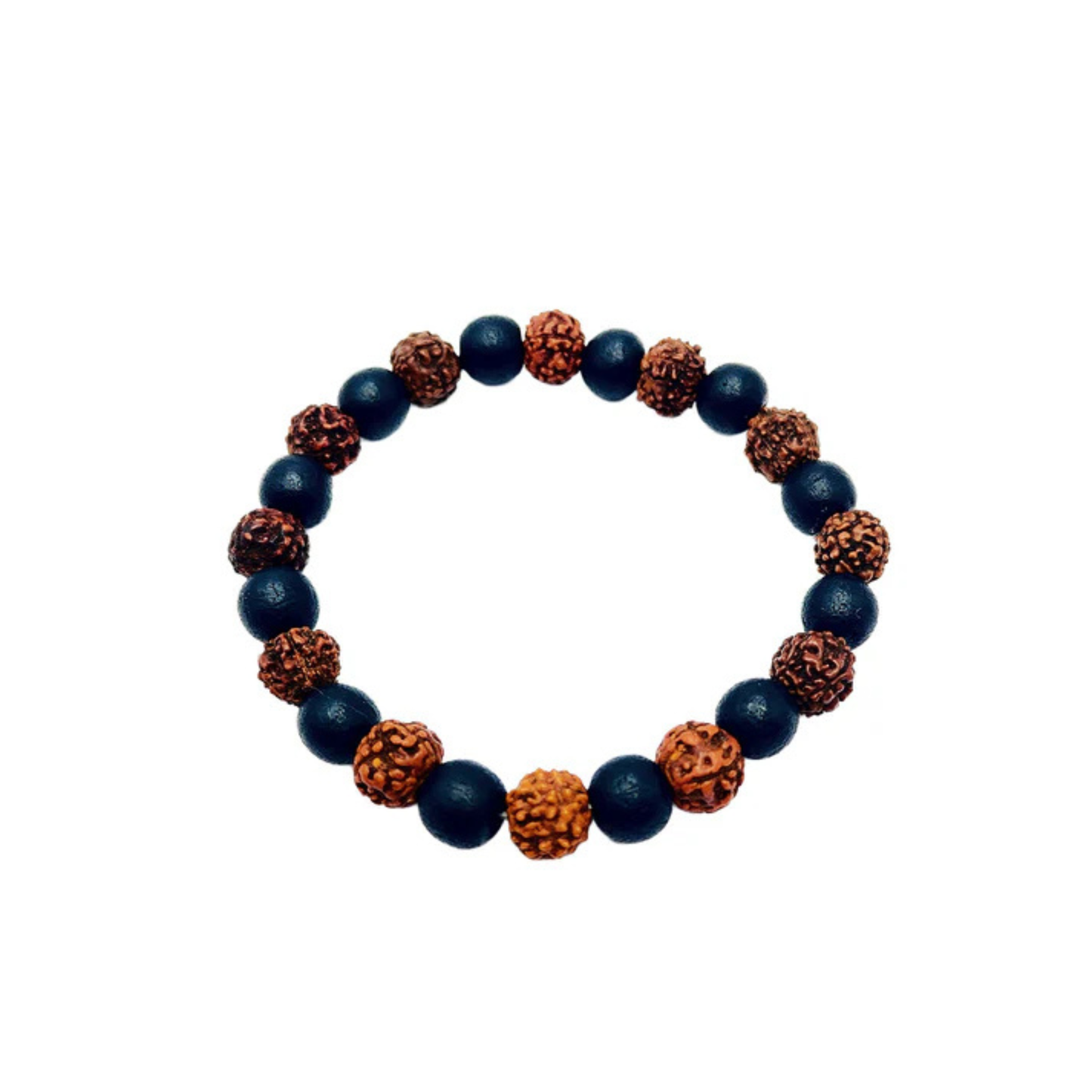 RudraPrana™ Rudraksha Karungali Bracelet - 8mm