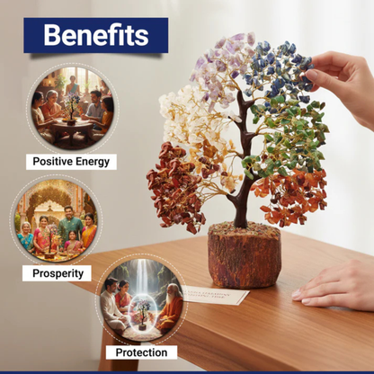 RudraPrana™ 7 Chakra Healing Tree (500 Beads)
