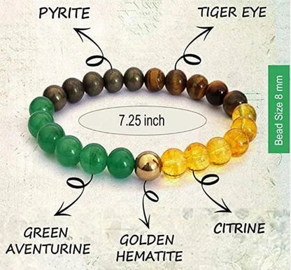 RudraPrana™ Money Magnet Original Stone Bracelet (8MM Beads)