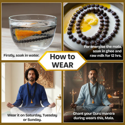 RudraPrana™ Karungali Mala – 8MM Sacred Protection Beads