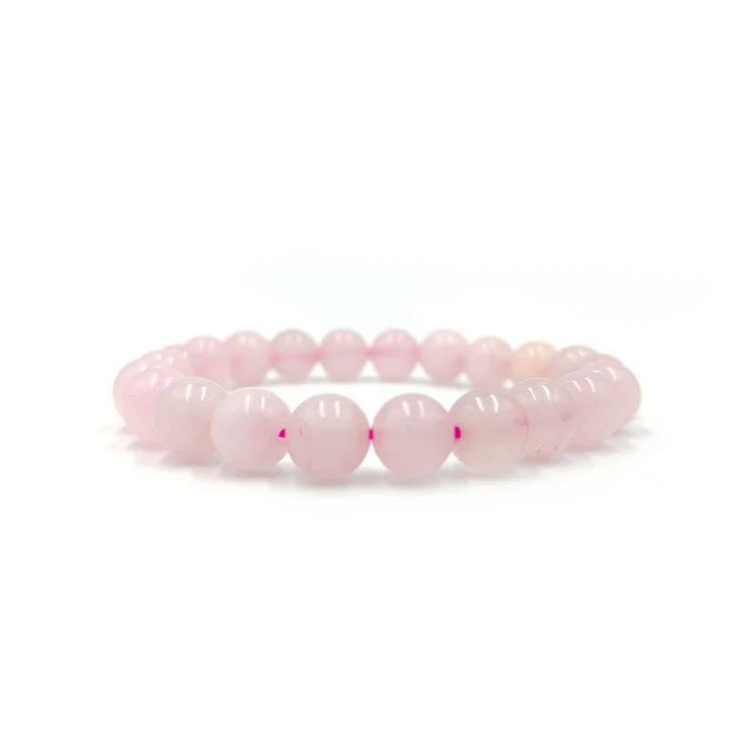 RudraPrana™ Rose Quartz Bracelet for Unconditional Love (8MM Beads)