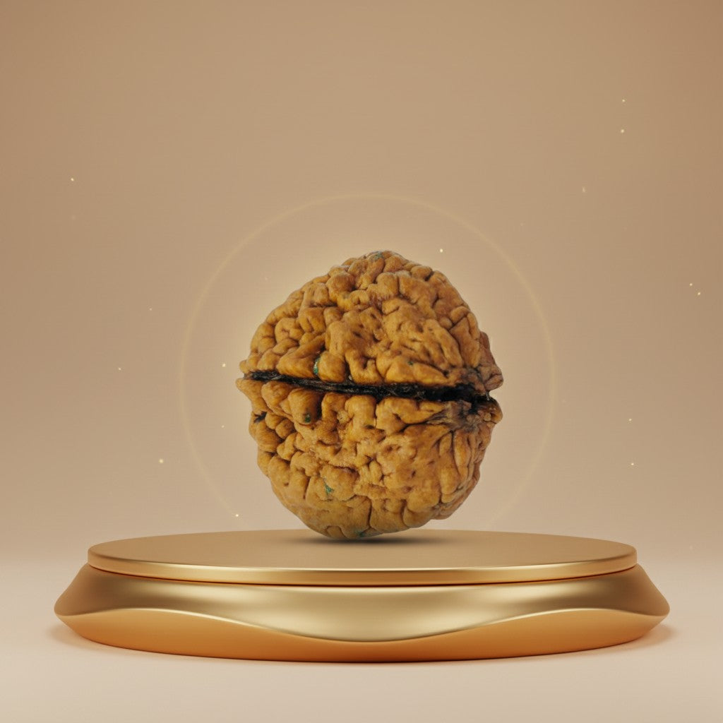 RudraPrana™ 2 Mukhi Rudraksha Pendant - Nepal Origin