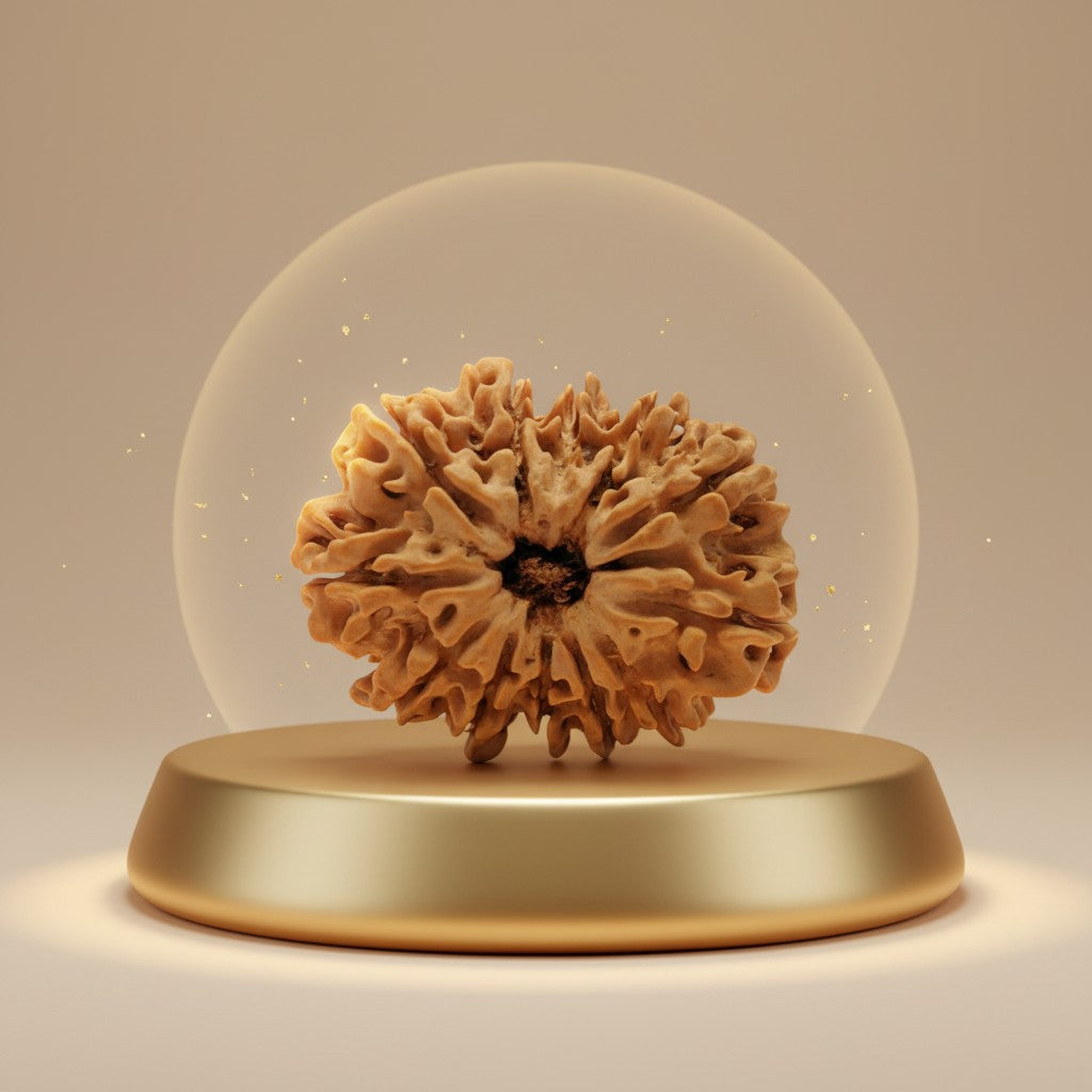 RudraPrana™ 11 Mukhi Rudraksha Pendant - Nepal Origin