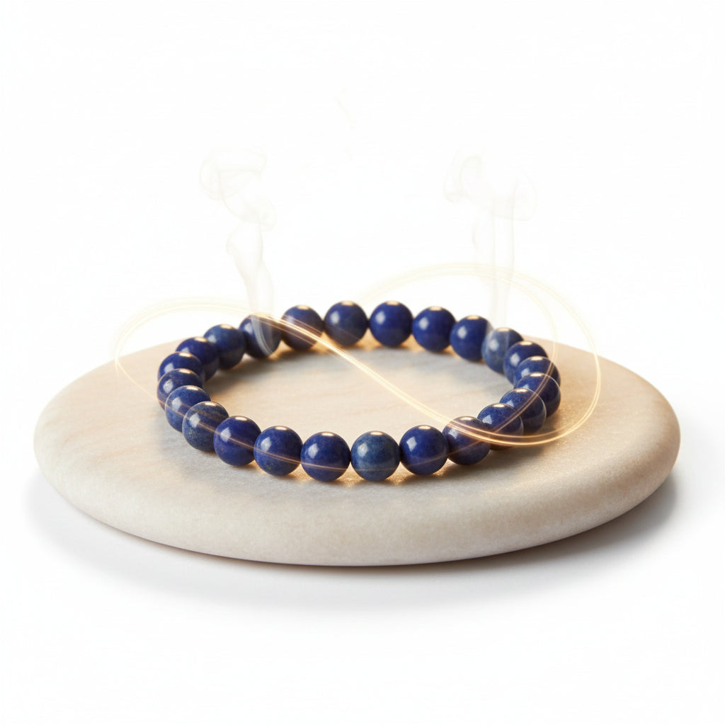 RudraPrana™ Sodalite Communication & Mental Clarity Bracelet (8 MM)