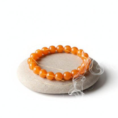 RudraPrana™ Orange Aventurine Confidence & Emotional Healing Bracelet (8 MM)
