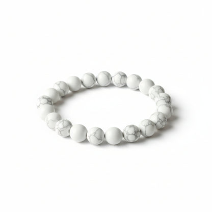 RudraPrana™ Howlite Calming & Emotional Stability Bracelet (8 MM)