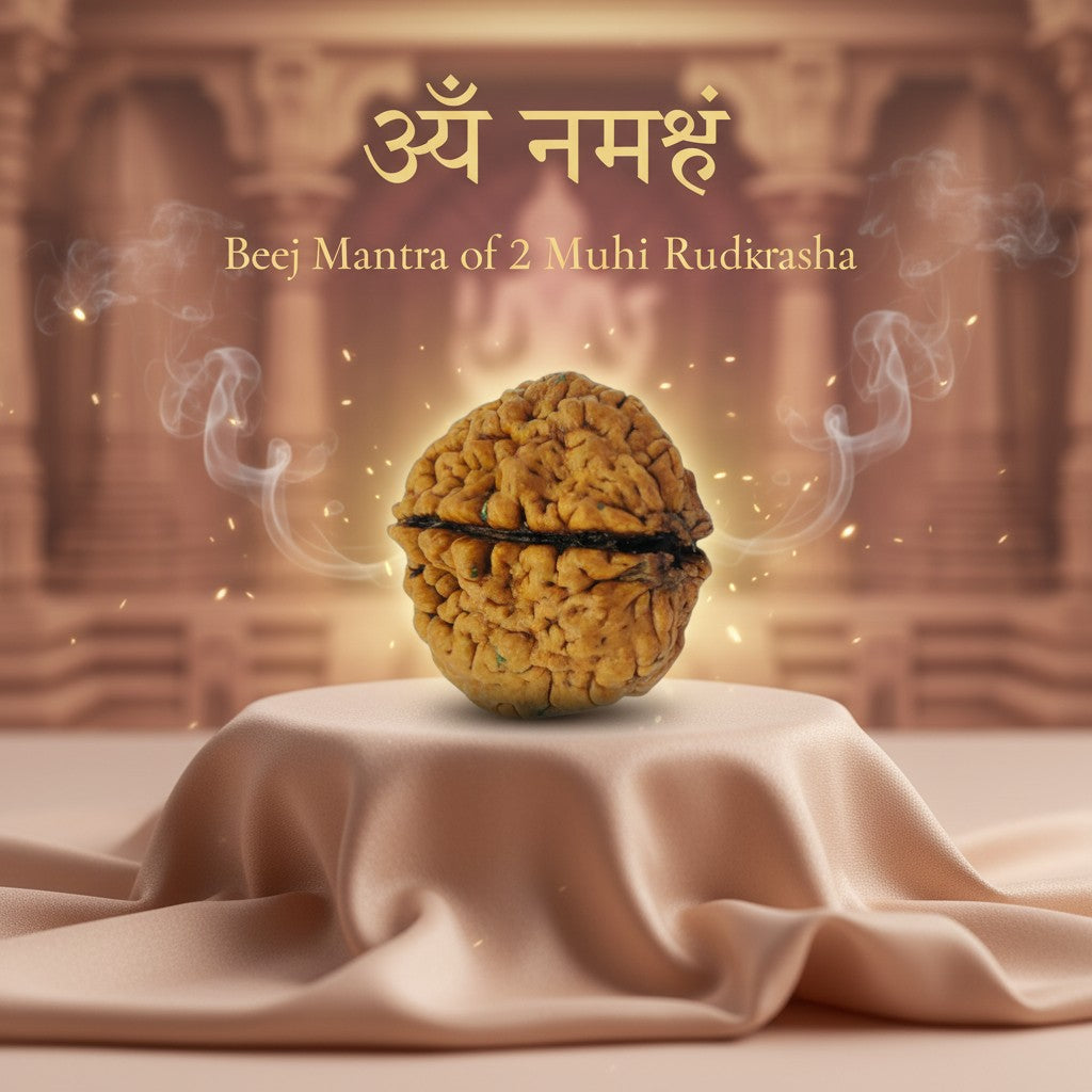 RudraPrana™ 2 Mukhi Rudraksha Pendant - Nepal Origin