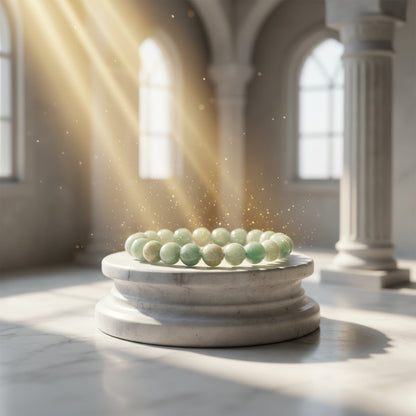 RudraPrana™ Amazonite Mental Clarity & Emotional Balance Bracelet (8 MM)