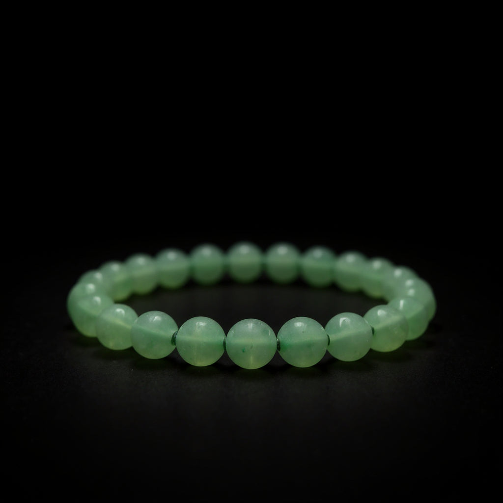 RudraPrana™ Green Aventurine Prosperity & Emotional Healing Bracelet (8 MM)