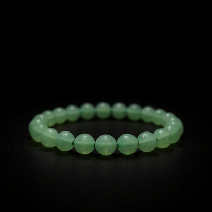 RudraPrana™ Green Aventurine Prosperity & Emotional Healing Bracelet (8 MM)