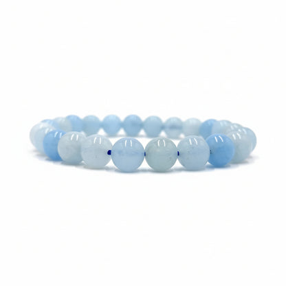 RudraPrana™ Aquamarine Communication Harmony Bracelet (8 MM)