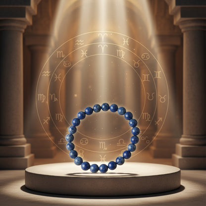RudraPrana™ Sodalite Communication & Mental Clarity Bracelet (8 MM)