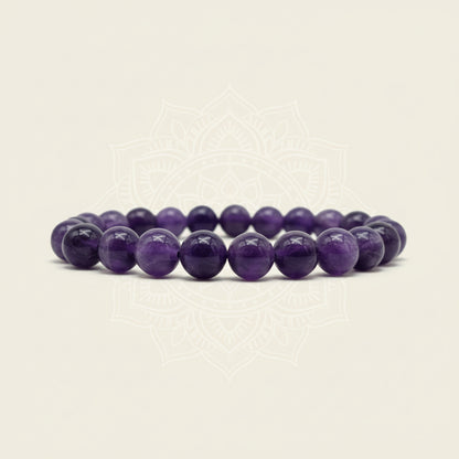 RudraPrana™ Amethyst AAA Meditation & Concentration Bracelet (8 MM)