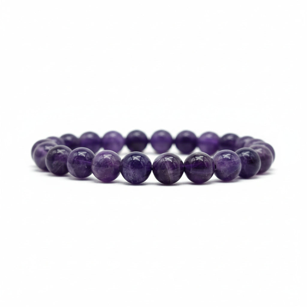 RudraPrana™ Amethyst AAA Meditation & Concentration Bracelet (8 MM)