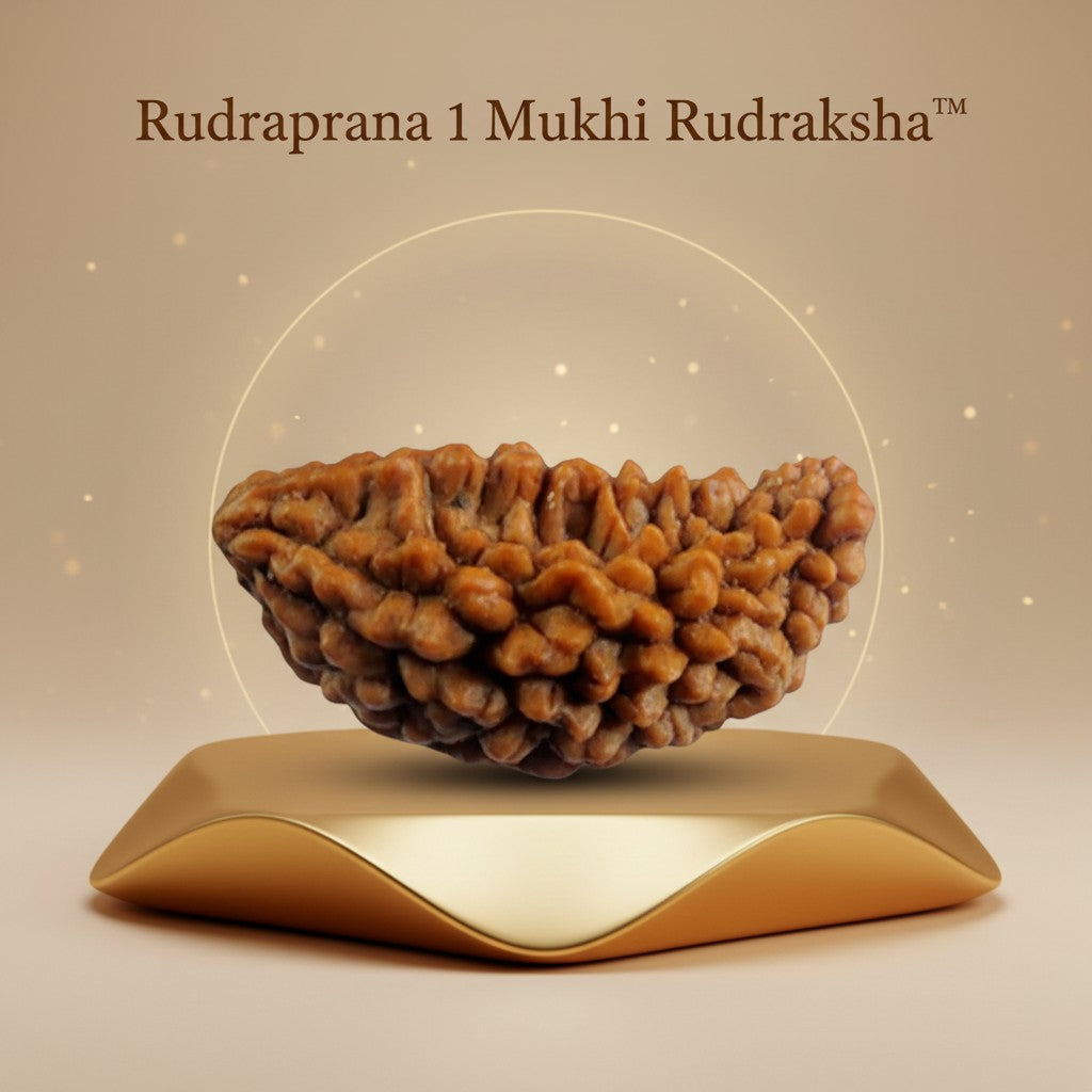 RudraPrana™ 1 Mukhi Rudraksha Pendant - Nepal Origin