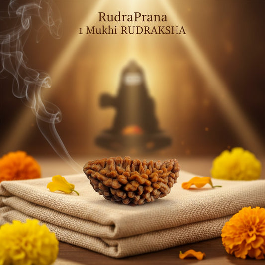 RudraPrana™ 1 Mukhi Rudraksha Pendant - Nepal Origin