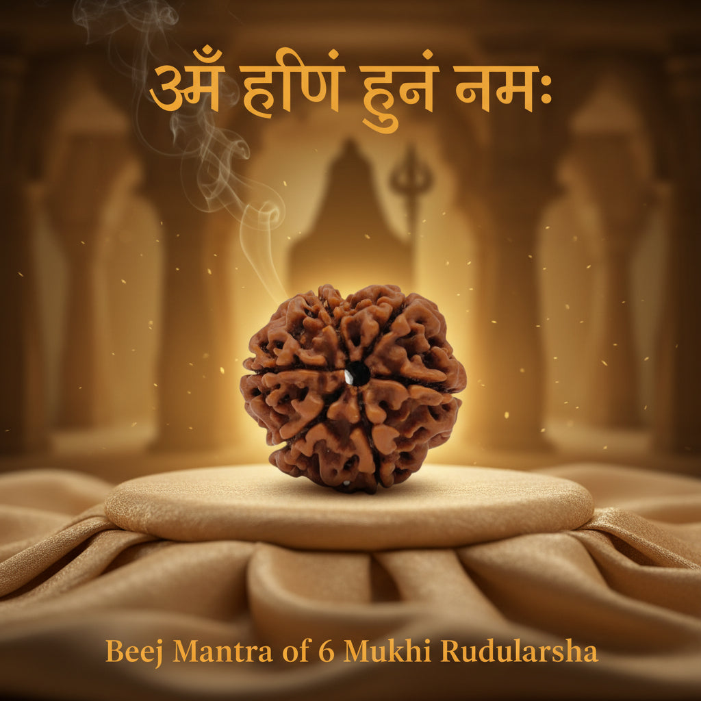 RudraPrana™ 6 Mukhi Rudraksha - Nepal Origin