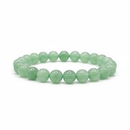RudraPrana™ Green Aventurine Prosperity & Emotional Healing Bracelet (8 MM)