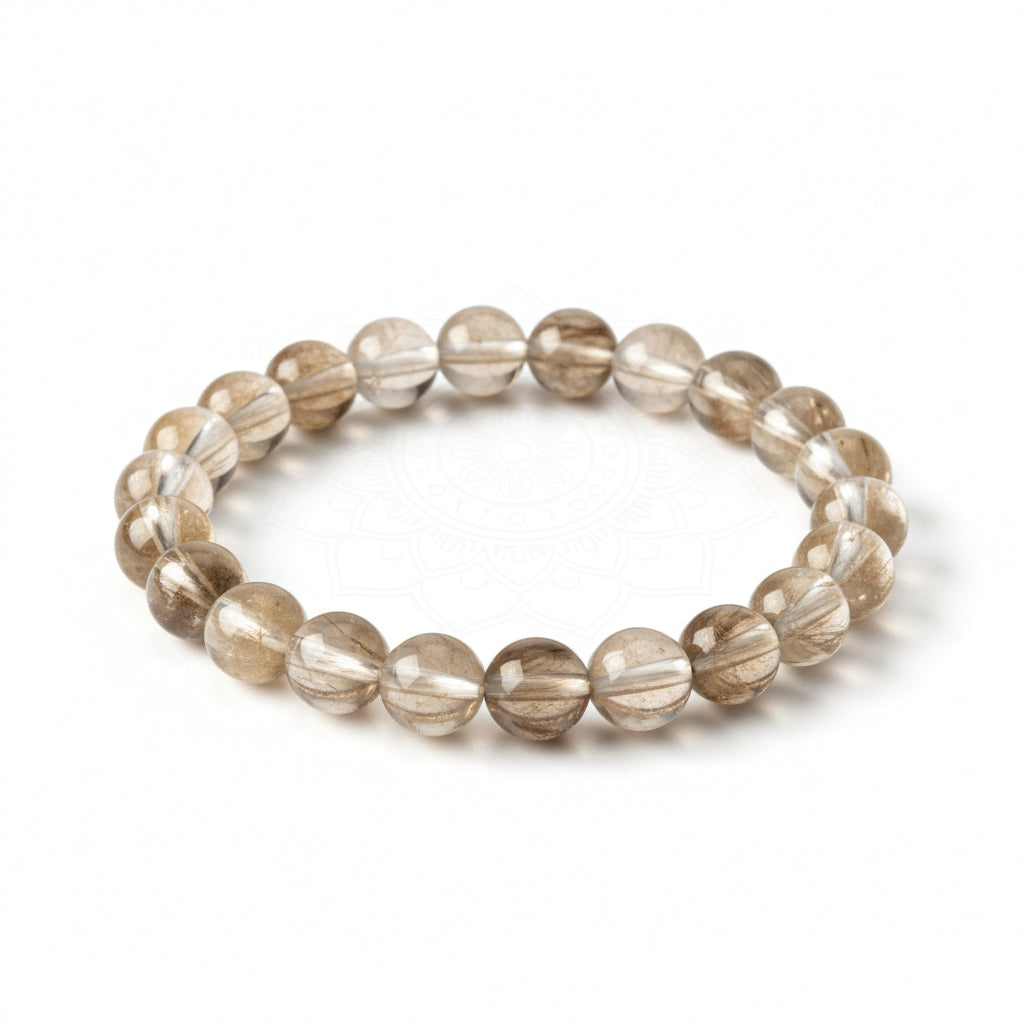 RudraPrana™ Clear Quartz AAA Diamond Cut Energy Amplifier Bracelet (8 MM)