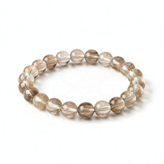 RudraPrana™ Clear Quartz AAA Diamond Cut Energy Amplifier Bracelet (8 MM)