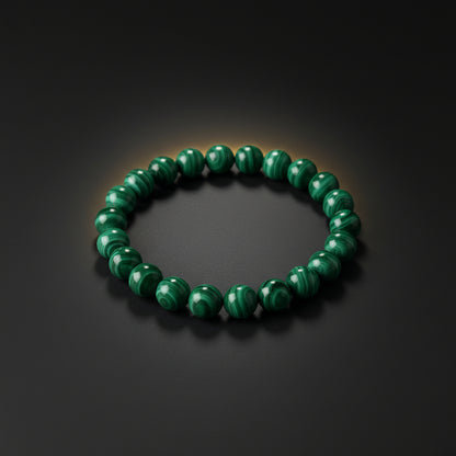 RudraPrana™ Malachite Protection & Transformation Bracelet (8 MM)