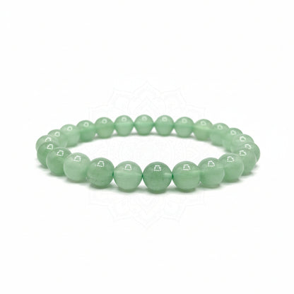 RudraPrana™ Green Aventurine Prosperity & Emotional Healing Bracelet (8 MM)