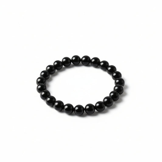 RudraPrana™ Black Obsidian Protection & Grounding Bracelet (8 MM)