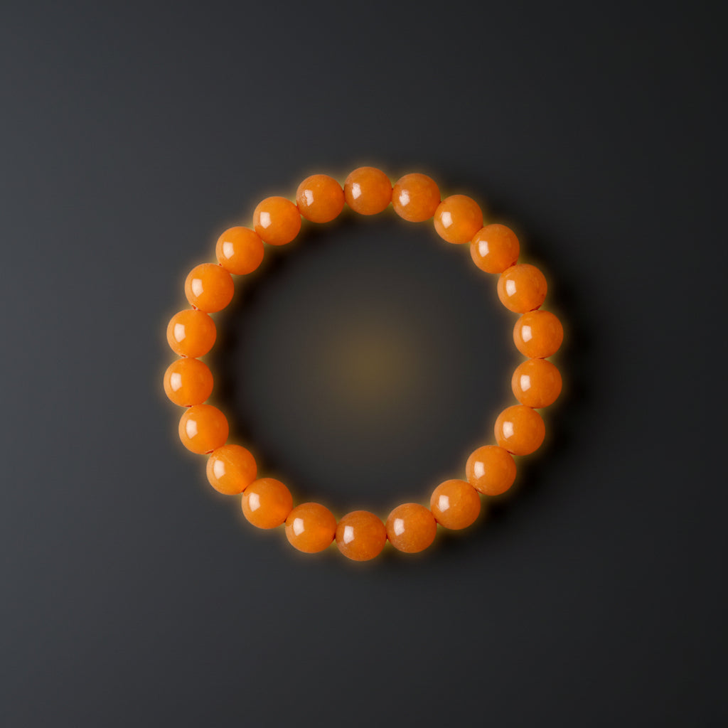 RudraPrana™ Orange Aventurine Confidence & Emotional Healing Bracelet (8 MM)