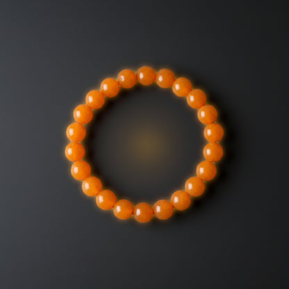 RudraPrana™ Orange Aventurine Confidence & Emotional Healing Bracelet (8 MM)